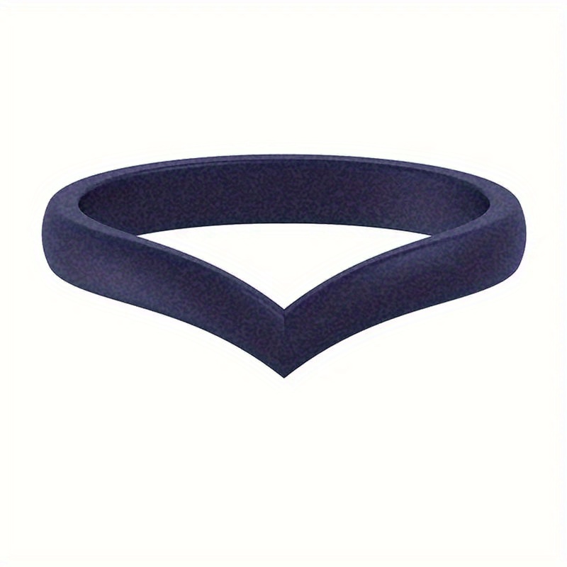 Heart Shaped Silicone Ring Set for Women - 3 Pack Comfortable Wedding Bands